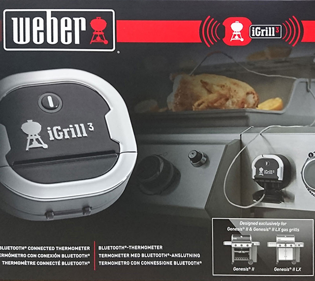 Weber Weber iGrill 3 Round Bluetooth Compatibility Grill Thermometer at