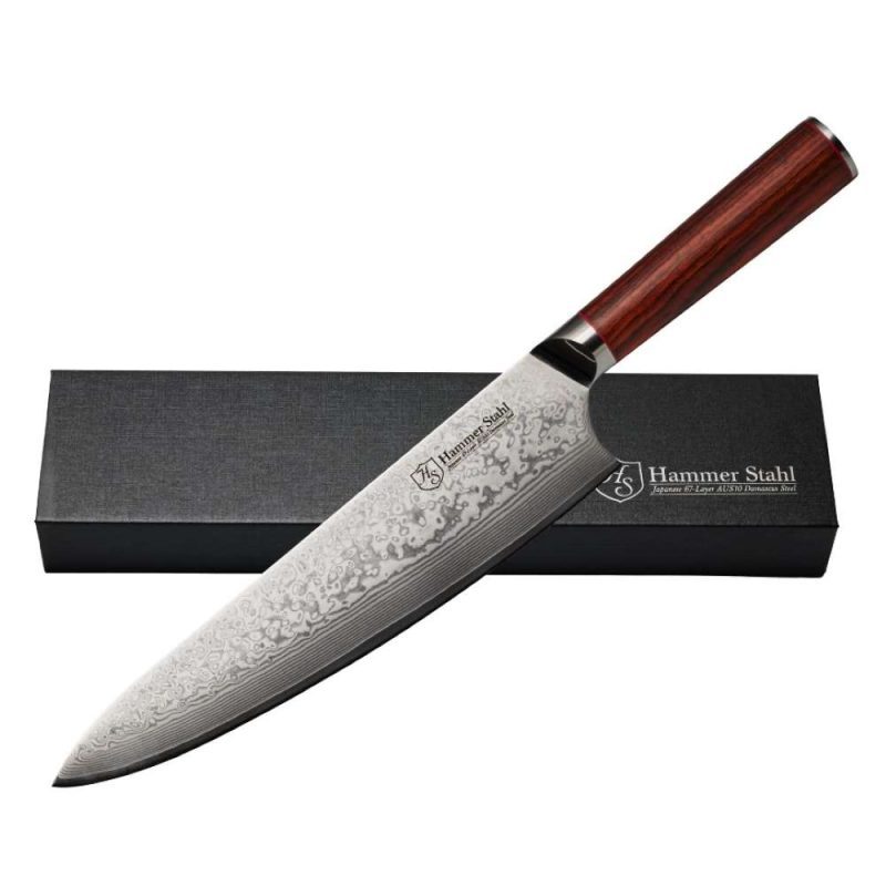 Hammer Stahl Damascus 9 inch Chef Knife - BBQs Plus